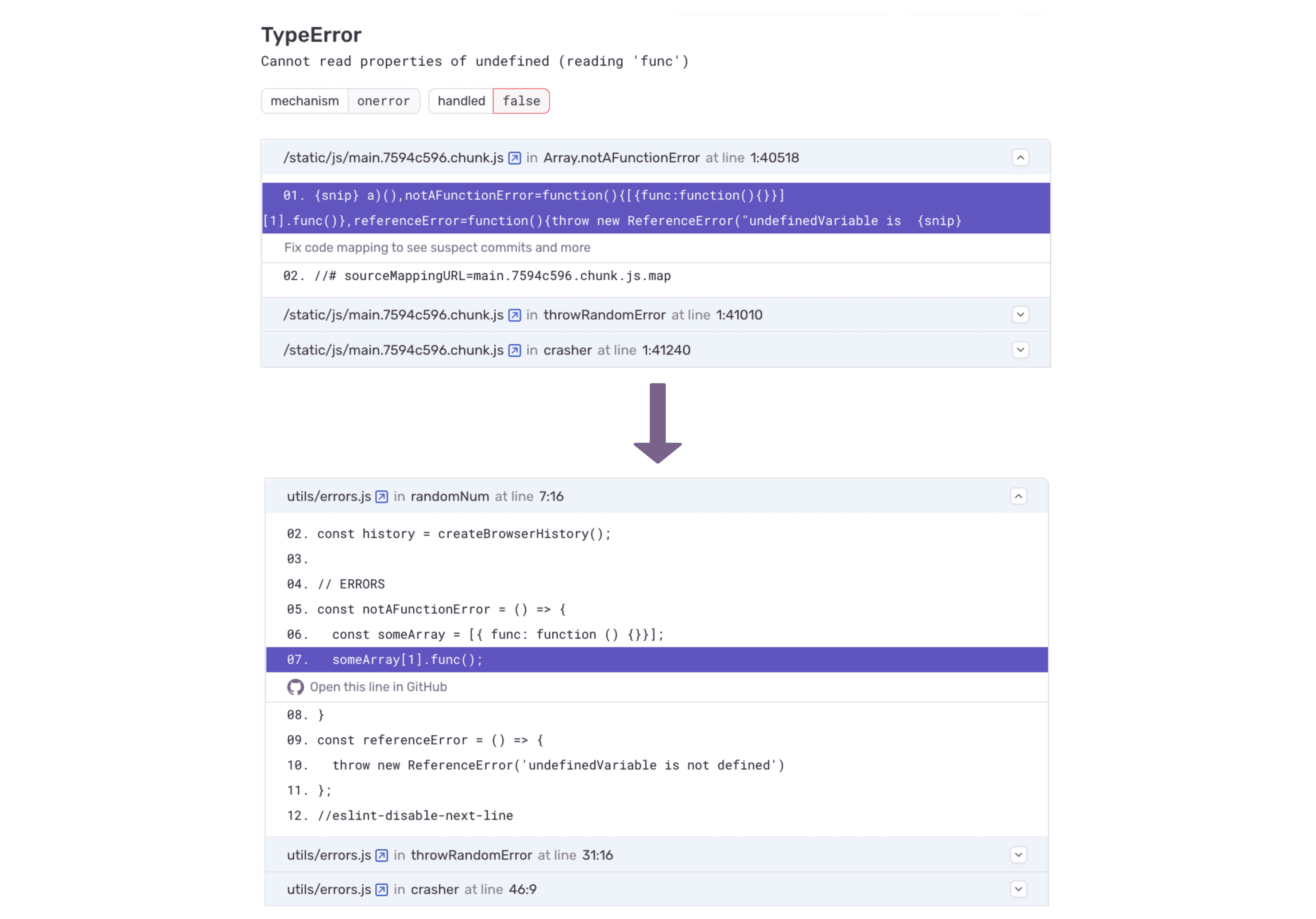 Readable Stack Traces